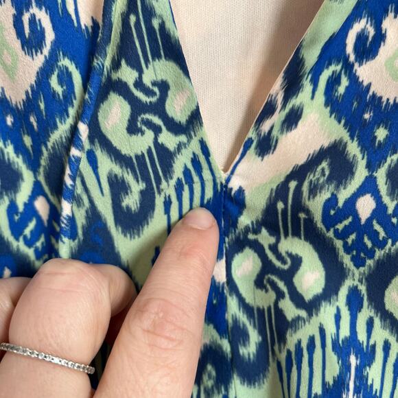 Georgie Long Sleeve Ballon Sleeve Front Tie Boho Mini Dress Size X-Small - Picture 4 of 11